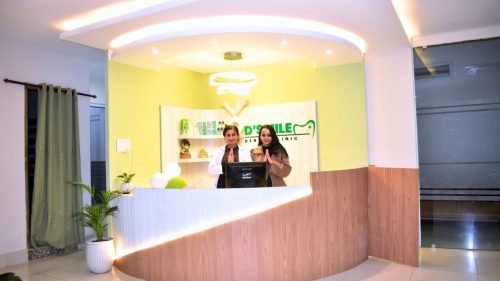 reception at best dental clinic in Nepal; D'smile Dental