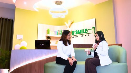 patient consultation at D dental at Gyaneshwor, Kathmandu, Nepal